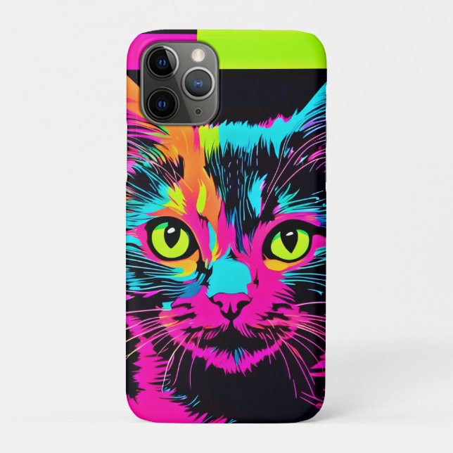 Cyberpunk Kitty Art Case-Mate iPhone Hülle (Rückseite)