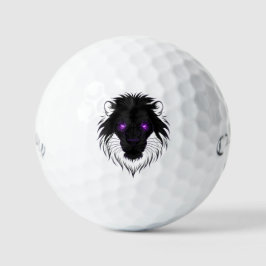 Cyberpunk Lion Golf Ball-Futuristic Bold Design ⛳ Golfball
