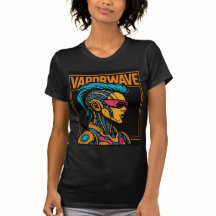 Cyberpunk-Mädchen-T-Shirt