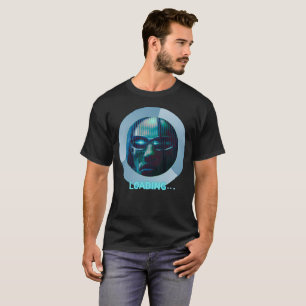 Cyberpunk Matrix Lade Neon Style Tech  T-Shirt