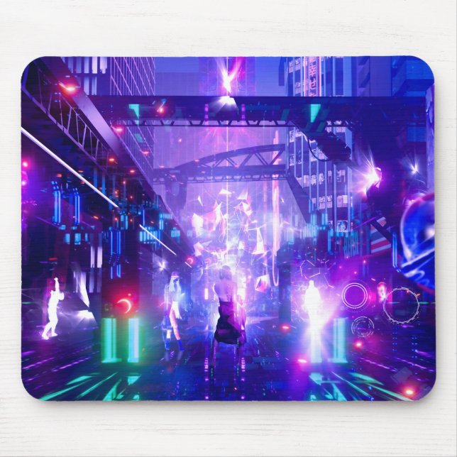 Cyberpunk-Maus-Pad Mousepad (Vorne)