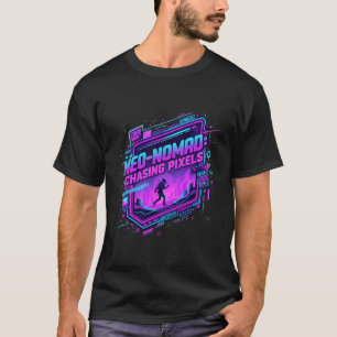 Cyberpunk Neo-Nomad Synthwave Kunst - Retro-Zukunf T-Shirt