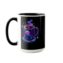 Cyberpunk-Neon-Kaffeetasse