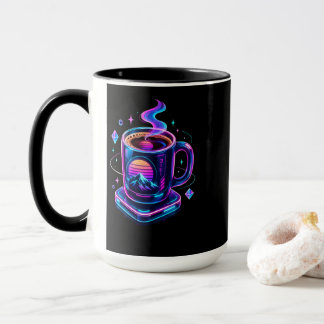 Cyberpunk-Neon-Kaffeetasse Tasse