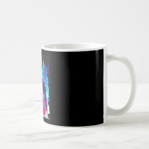 Cyberpunk-Neon-Samurai-Japanische Kunst  Kaffeetasse