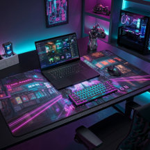 Cyberpunk-Neon-Stadt-Nacht-Ästhetik-Gaming