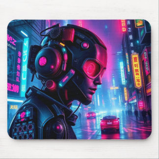 Cyberpunk Night City Pilot XL Gaming-Tischunterlag Mousepad