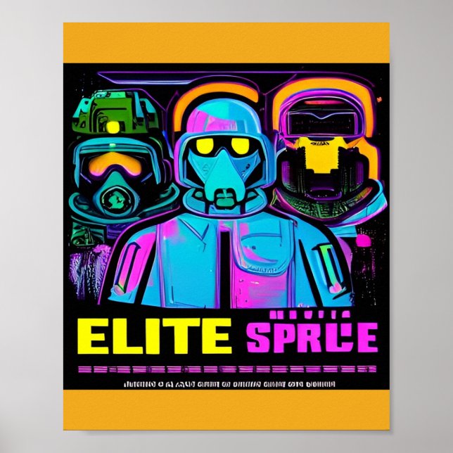 Cyberpunk Propaganda Rekrutierung Poster (Vorne)