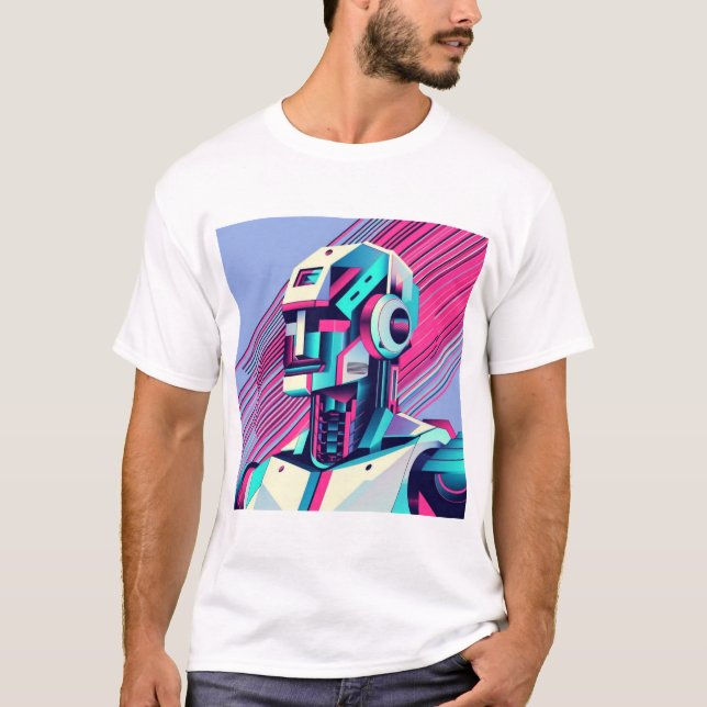 Cyberpunk-Reflektionen T-Shirt (Vorderseite)