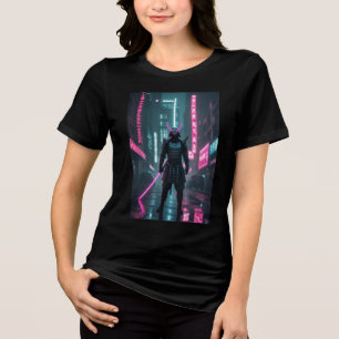 Cyberpunk / Retro-Ästhetik-Design Tri-Blend Shirt