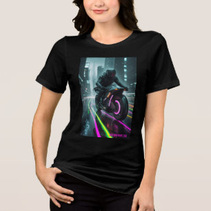 Cyberpunk / Retro-Ästhetik-Design Tri-Blend Shirt
