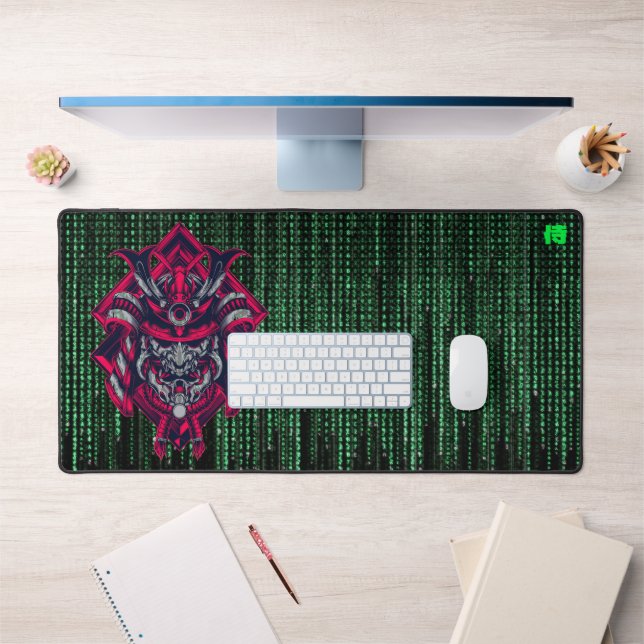 Cyberpunk Samurai Matrix Desk Mat Schreibtischunterlage (Büro 1)