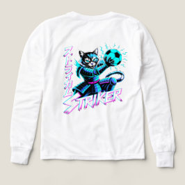 Cyberpunk Samurai Striker Cat For Gamers & Soccer 
