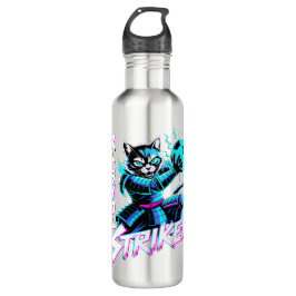 Cyberpunk Samurai Striker For Gamers & Athletes Edelstahlflasche