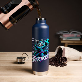 Cyberpunk Samurai Striker For Gamers & Athletes Trinkflasche