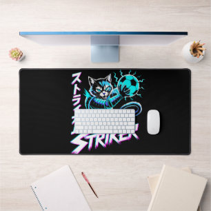 Cyberpunk-Samurai-Striker-Gaming für E-Sport Schreibtischunterlage
