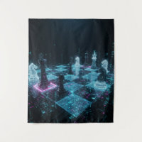 Cyberpunk-Schach, Neon-Digital-Brettspiel S