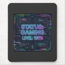 Cyberpunk Status Gaming Level 100 mousepad