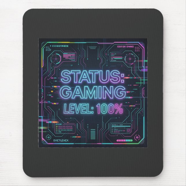 ​Cyberpunk Status Gaming Level 100 mousepad  (Vorne)