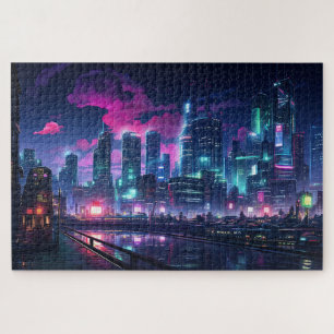 Cyberpunk Tokyo Riverfront