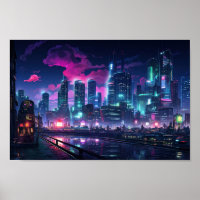 Cyberpunk Tokyo Riverfront