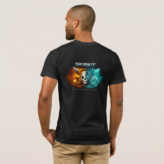 Cyberpunk-Totenkopf-T-Shirt – Antike vs. zukünftig T-Shirt