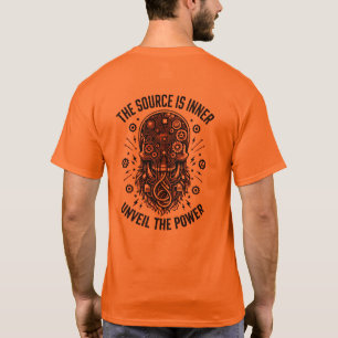 Cyberpunk-Totenschädel-Tech-Wissen-Macht-Zukunft T-Shirt