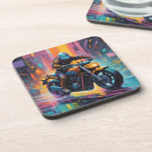Cyberpunk- Untersetzer mit Korkrücken - Set von 6