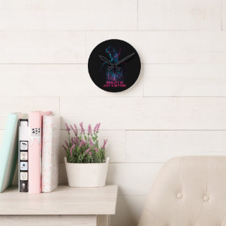 Cyberpunk VR Gamer Horloge murale | Salle de jeux 