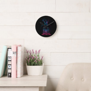 Cyberpunk VR Gamer Wall Uhr   Neon Gaming Room D