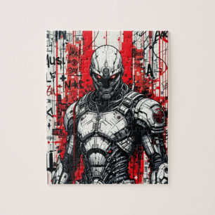 Cyberpunk Warrior Graffiti - Puzzle