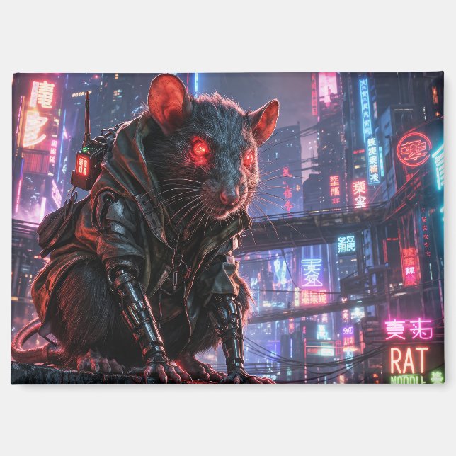 CyberRatte Magnet (Vorderseite)