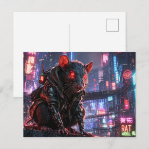 CyberRatte Postkarte