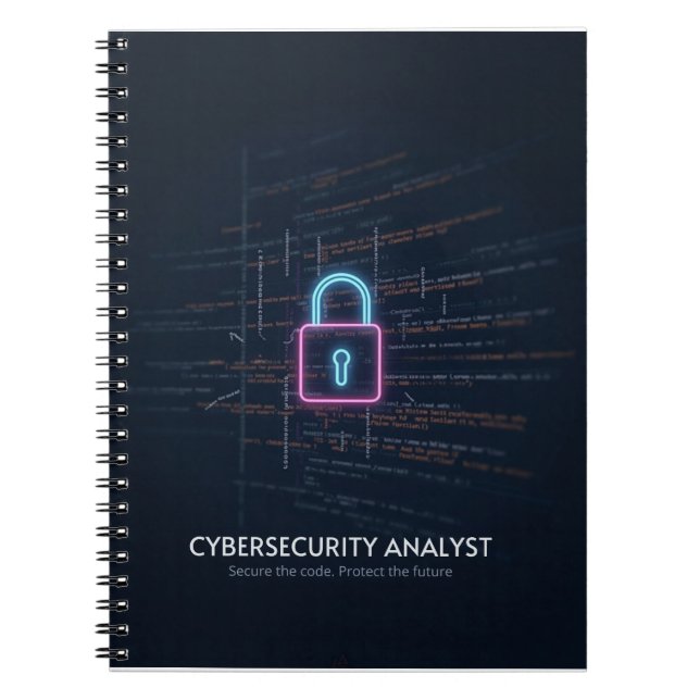 Cybersecurity-Analyst - Code & Protect Notizblock (Vorderseite)