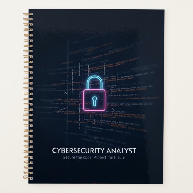 Cybersecurity-Analyst - Code & Protect Planer (Vorderseite)