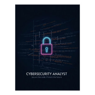 Cybersecurity-Analyst - Sichern Sie den Code Poster