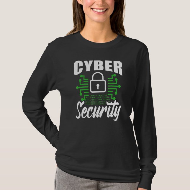 Cybersecurity Hacker Cyber Security Hack Hacker T-Shirt (Vorderseite)