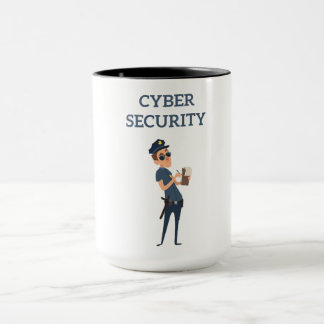 Cybersicherheit: Der Coole Polizist auf Patrol Tasse