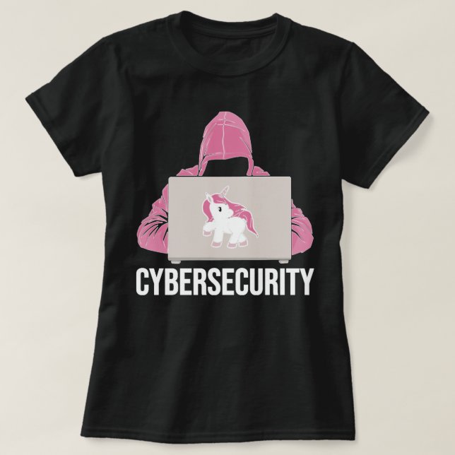 Cybersicherheit für von Frauen zertifizierte ethis T-Shirt (Design vorne)