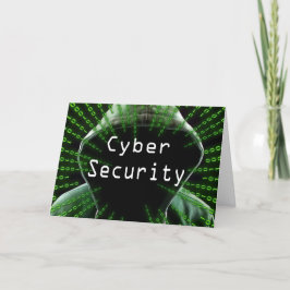 Cybersicherheitsgeschäft Dankeskarte