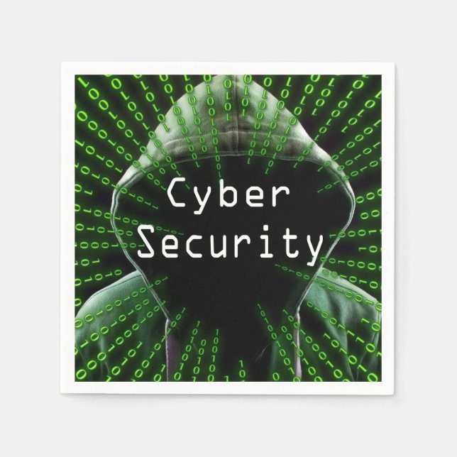 Cybersicherheitsgeschäft Serviette (Vorderseite)