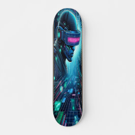 "Cyberspace Conqueror: Hacker's Realm Evil twin Skateboard