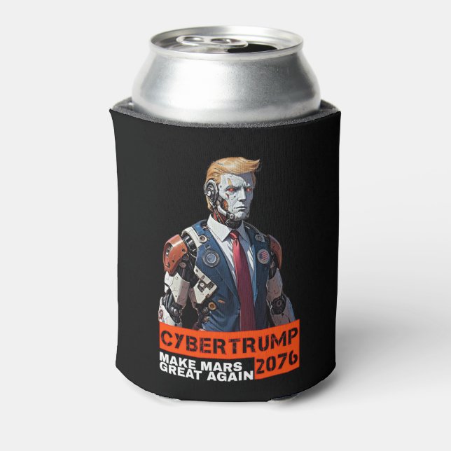 CyberTrump 2076 | Mars wieder großartig machen Dosenkühler (Kanne Rückseite)