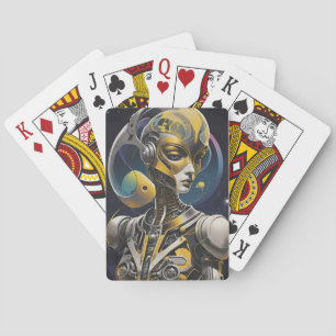 Cybille Ken Gage Cyborg Sci-Fi Spielkarten