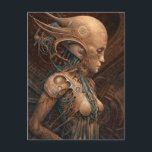 Cyborg Alien Woman Futuristic Science Fiction Postkarte<br><div class="desc">Fantasy Art Produkte von The Lunarium.</div>