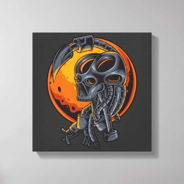 Cyborg-Evolution Leinwanddruck (Vorderseite)