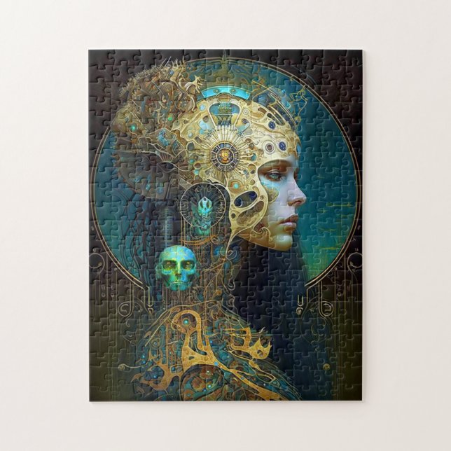 Cyborg Fantasy Fantasy Fantastische Kunst Jigsaw P (Vertikal)