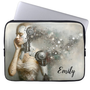 Cyborg Female Ai Art Laptopschutzhülle