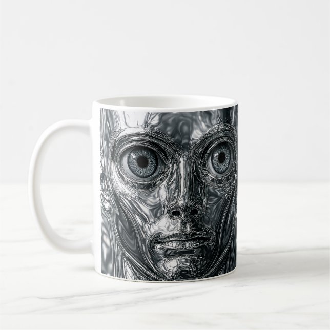 Cyborg Futurist Kaffeetasse (Links)