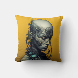 Cyborg Girl Cool Teen Kissen